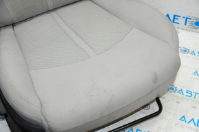 Scaun de pasager Hyundai Sonata 15-17 fără airbag, manual, material textil gri, necesită curățare chimică