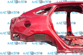 Aripa spate dreapta Ford Focus mk3 11-18 4d rosie, cu indoituri, pe caroserie.