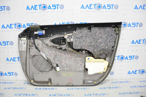 Capacul ușii, cartela din față stânga Toyota Camry v40 gri, velur, plastic albăcit