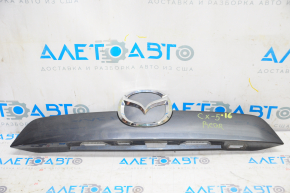 Moldura portbagaj Mazda CX-5 13-16 sub buton, cu emblema, suport rupt.