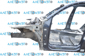 Aripa din față stânga Audi Q5 8R 09-17 albastră W1/X5R, cu o denivelare pe caroserie