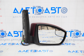 Зеркало боковое правое Ford C-max MK2 13-18 9 пинов, поворотник, подогрев, красное, сгнило крепление