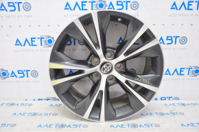 Roată de 18 inch pentru Toyota Highlander 14-19, tip 1, culoare grafit, cu margine ușoară.