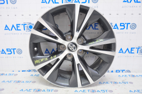 Roată de 18 inch pentru Toyota Highlander 14-19, tip 1, culoare grafit, cu jantă ușoară.