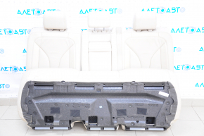 Rândul din spate al scaunelor, al doilea rând Lincoln MKX 16 - piele, bej, de curățat chimic.