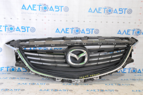 Решетка радиатора grill Mazda 6 13-17 в сборе со значком