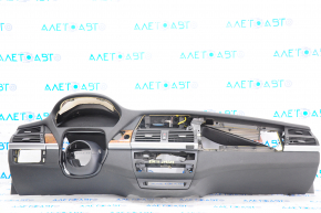 Torpedo cu airbag pentru panoul frontal BMW X5 E70 07-13, negru.