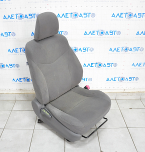 Scaun de pasager Toyota Prius 30 10-15 fără airbag, manual, din catifea, gri închis, necesită curățare chimică