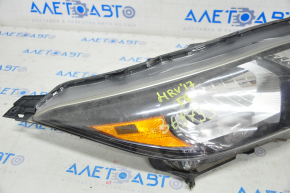 Far dreapta fata goala Honda HR-V 16-22 halogen, suport rupt, fisura, necesita polizare.