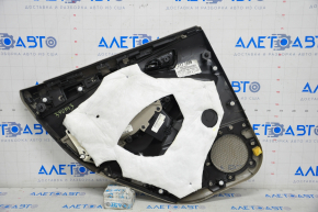 Capacul ușii cardului din spate dreapta Ford Focus mk3 11-18 bej, cu inserție neagră, zgârieturi