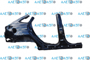 Aripa spate dreapta Ford Focus mk3 11-18 4d negru, cu bare, cu stâlp central.