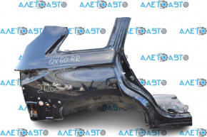 Aripa spate dreapta a un sfert de Infiniti JX35 QX60 13-15, negru.