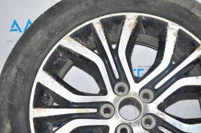 Roata R18 pentru Mitsubishi Outlander 16-21, tip 2, cu janta curbata, vopseaua s-a umflat.