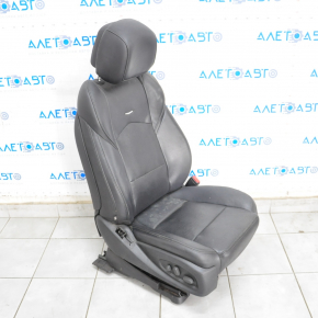 Scaun de pasager Cadillac CTS 14- cu airbag, electric, piele neagră, emblema ruptă