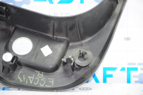 Capacul stâlpului frontal stânga inferior Ford Escape MK3 13-19 negru, prindere ruptă, zgârieturi