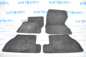 Set de covorașe pentru interiorul mașinii Ford Focus mk3 11-18, material textil, culoare neagră.