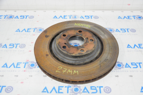 Placă de frână față stânga Toyota Highlander 08-13 27mm