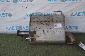 Silencer spate cu teava stanga pentru Subaru Legacy 15-19, indoit, ruginit.