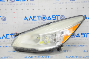 Far stânga față goală Ford Escape MK3 13-16 pre-restilizare, halogen, păianjen, necesită polizare.