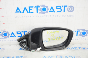 Зеркало боковое правое в сборе Nissan Rogue 14-16 5 пинов, поворотник, графит