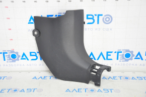 Capacul suportului frontal dreapta inferioara Nissan Rogue 14-20 negru, zgarieturi