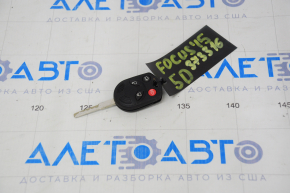 Cheie Ford Focus mk3 11-18 cu 4 butoane, defectă emblema, ștersă.