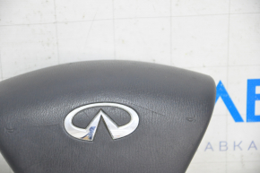 Подушка безопасности airbag в руль водительская Infiniti JX35 QX60 13-13 черн, прижата, ржавый пиропатрон