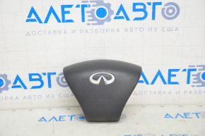 Подушка безопасности airbag в руль водительская Infiniti JX35 QX60 13-13 черн, прижата, ржавый пиропатрон