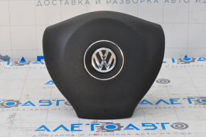 Airbag-ul din volanul șoferului VW Passat b7 12-15 USA este vizibil conturul AIRBAG.