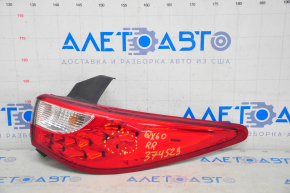 Lampa exterioară aripă dreapta Infiniti JX35 QX60 13-15, geamul este spart