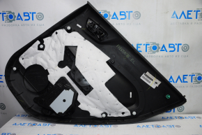 Capacul usii spate stanga Ford Fiesta 11-19, negru cu insertie neagra din plastic, cotiera din plastic, zgarieturi