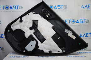 Capacul usii spate stanga Ford Fiesta 11-19, negru cu insertie neagra din plastic, cotiera din plastic, zgarieturi