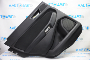 Capacul usii spate stanga Ford Edge 15-18 negru cu insertie neagra, material textil, cotiera din piele, butuci.