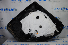 Capacul usii spate stanga Ford Escape MK3 13-16, negru cu insertie neagra din plastic, cotiera din piele, zgarieturi.