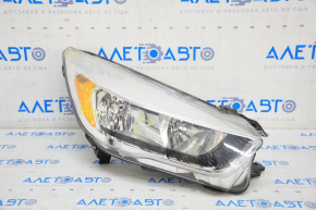 Farul din față dreapta goală Ford Escape MK3 17-19 restilizat halogen, lumină de nisip