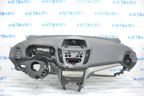 Torpedo panoul frontal cu AIRBAG Ford Escape MK3 17-19 restilizat, negru, rupt, pentru curățare.