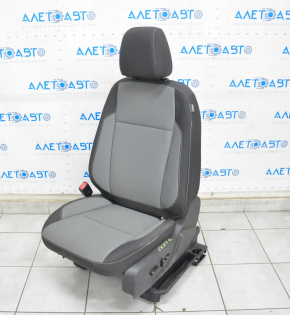 Scaun șofer Ford Escape MK3 13-19 fără airbag, electric, material textil, negru-gri.