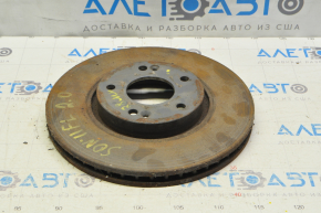 Placă de frână față stânga Hyundai Sonata 11-15 300/28mm ruginită.