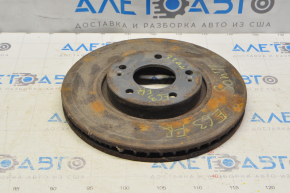 Placă de frână față dreapta Hyundai Sonata 11-15 300/28mm ruginită.