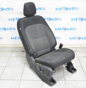 Scaun de pasager Ford Explorer 16-19 fără airbag, electric, tapițerie din material textil negru, substanță chimică