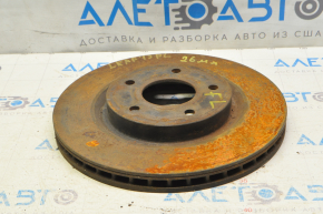 Placă de frână față stânga Nissan Leaf 11-17 295/26mm, ruginită.