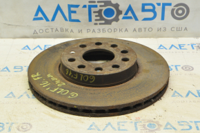 Placă de frână față dreapta VW Golf 15- 288/24mm, ruginită.