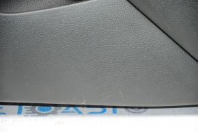 Capacul usii spate dreapta Ford Focus mk3 15-18 negru cu insertie neagra, material textil, pentru difuzor, zgarieturi