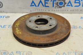 Placă de frână față dreapta Chrysler 200 11-14, 25mm, ruginită