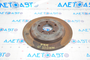 Placă de frână spate dreapta Ford Explorer 12-19 tip 2, 330mm/10mm