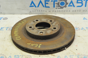 Placă de frână față dreapta Jeep Compass 11-16 295/26mm ruginită.