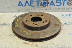 Placă de frână față dreapta Honda Accord 13-17 280/23mm ruginită.