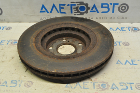 Placă de frână față dreapta Toyota Sienna 11-20, 28mm, ruginită.