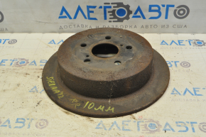 Placă de frână spate dreapta Toyota Sienna 11-20 310/10mm ruginită.