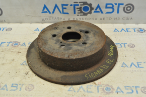 Placă de frână spate stânga Toyota Sienna 11-20 310/10mm ruginită.